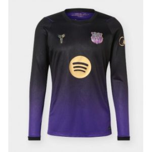 Barcelona Fotballdrakt herre Bortedrakt 2026-27 svart og lilla Langermet