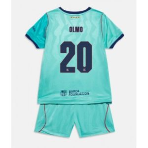Barcelona Dani Olmo #20 Tredje skjorte Barn Fotballdraktsett 2026-27 grønn