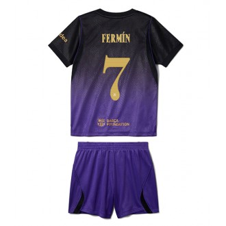 Barcelona barnedrakt barn Bortedrakt 2026-27 Fermin Lopez #7 Fotballdrakt