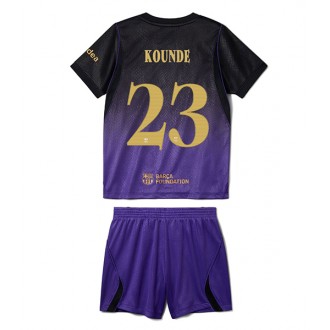 Billige fotballdrakter Barn Barcelona Jules Kounde #23 Bortedrakt 2026-27 drakt med shorts