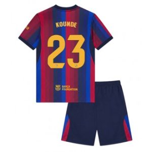 Barcelona Jules Kounde #23 Hjemmedrakt barn 2026-27 Kortermet med Shorts Fotballdrakt