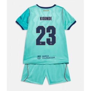 Barcelona Jules Kounde #23 Tredje skjorte 2026-27 barn fotballsett Fotballdrakt