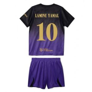 Barcelona 2026/27 bortedrakt barn Lamine Yamal #10 – barn Fotballdrakt med shorts