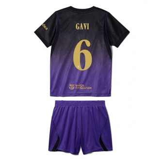 Barcelona Paez Gavi #6 Bortedrakt til barn 2026-27 Kortermet med Shorts