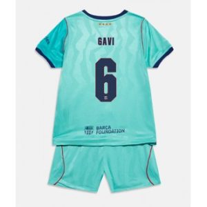 Barcelona Paez Gavi #6 Tredje skjorte barn 2026-27 Draktsett med Shorts Fotballdrakt