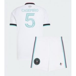 Inter Miami Casemiro #5 Tredje skjorte 2026-27 hvit Fotballdraktsett for Barn