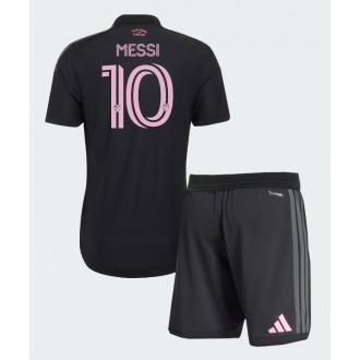 Inter Miami Lionel Messi #10 Bortedrakt 2026-27 svart Draktsett til Barn