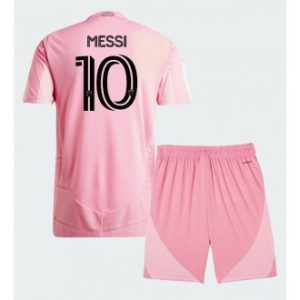 Lionel Messi #10 Inter Miami Hjemmedrakt barn 2026-27 rosa drakt med shorts