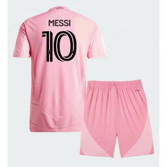 Lionel Messi #10 Inter Miami Hjemmedrakt barn 2026-27 rosa drakt med shorts