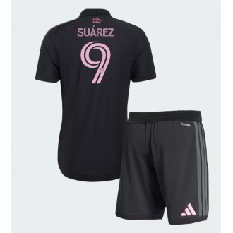 Inter Miami Luis Suarez #9 Bortedrakt 2026-27 svart Fotballdraktsett for Barn