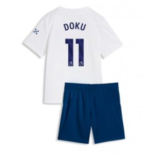 Manchester City Jeremy Doku #11 Tredje skjorte 2026-27 fotballdrakt til barn