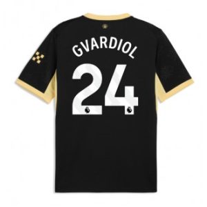 Manchester City Josko Gvardiol #24 Bortedrakt 2026-27 svart Kortermet