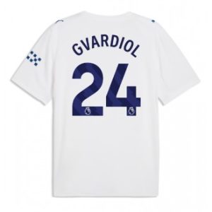 Manchester City Josko Gvardiol #24 Tredje skjorte 2026-27 hvit Kortermet