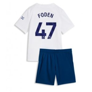 Manchester City fotballdrakt barn 2026-27 Phil Foden #47 Tredje skjorte med shorts