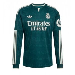 Real Madrid Fotballdrakt 2026-27 Bortedrakt grønn Langermet