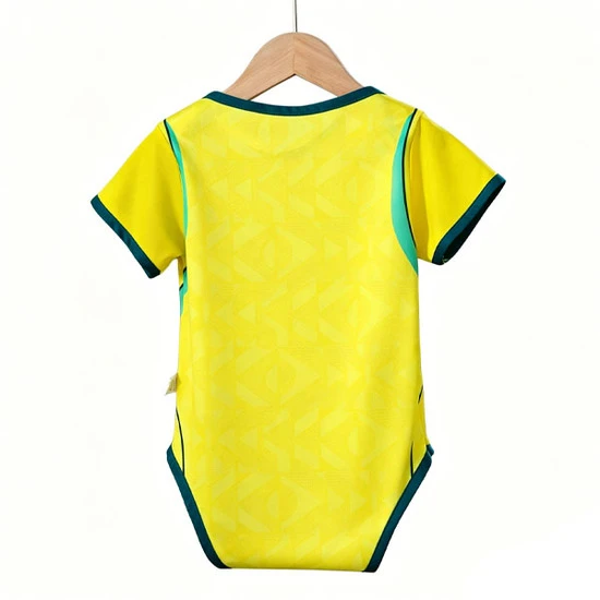 Brasil landslagsdrakt Hjemmedrakt 2026/27 baby gul Fotballbody-1