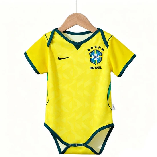 Brasil landslagsdrakt Hjemmedrakt 2026/27 baby gul Fotballbody