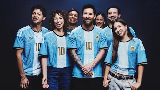Messi tar farvel med drakten sin Messi tar farvel med drakten sin