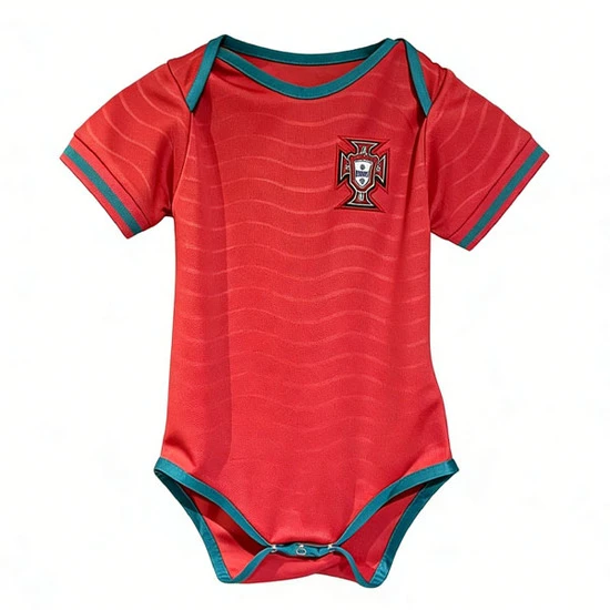 Portugal landslagsdrakt 2026-2027 baby Hjemmedrakt – rød fotballbody